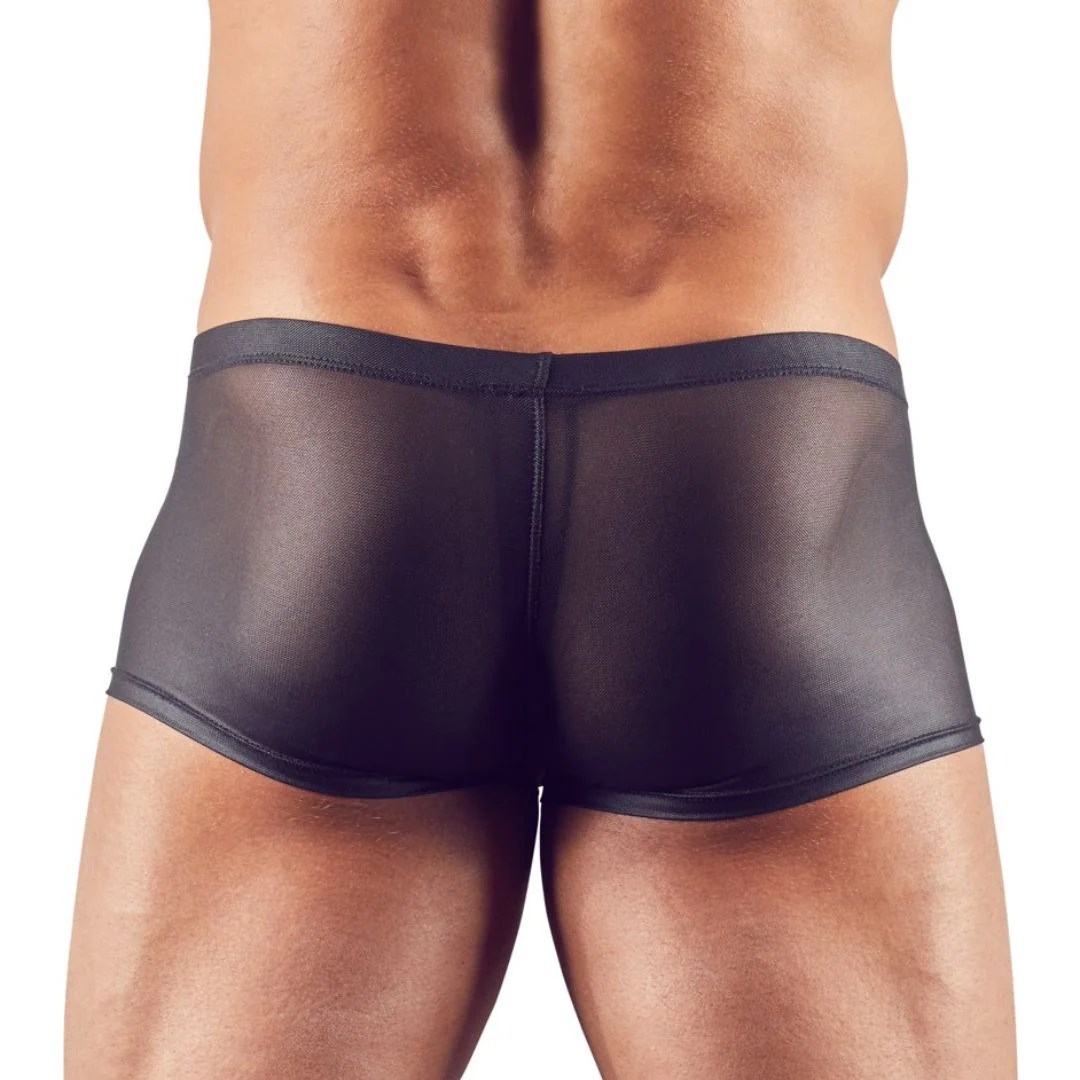 Semi-transparente Pants mit Front-Reißverschluss