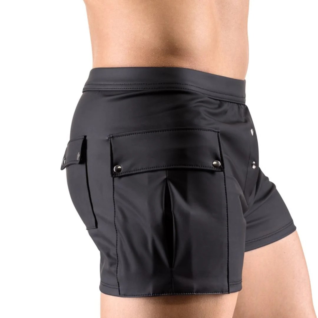 Shorts im Worker-Style mit Taschen und Druckknopfleiste vorn