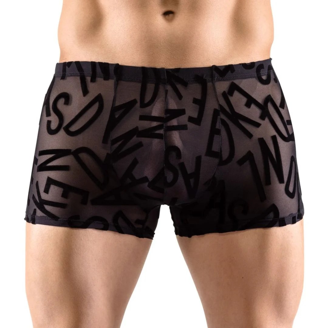 Transparente Pants mit Buchstaben-Print