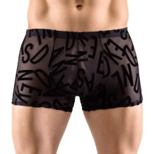 Transparente Pants mit Buchstaben-Print Transparente Pants mit Buchstaben-Print