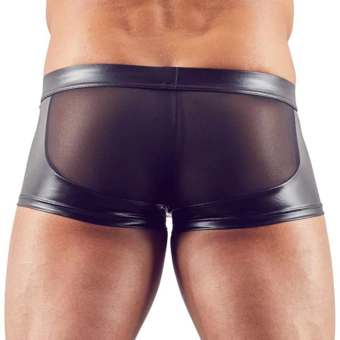 Pants mit Wetlook Einsätzen und Front-Reißverschluss