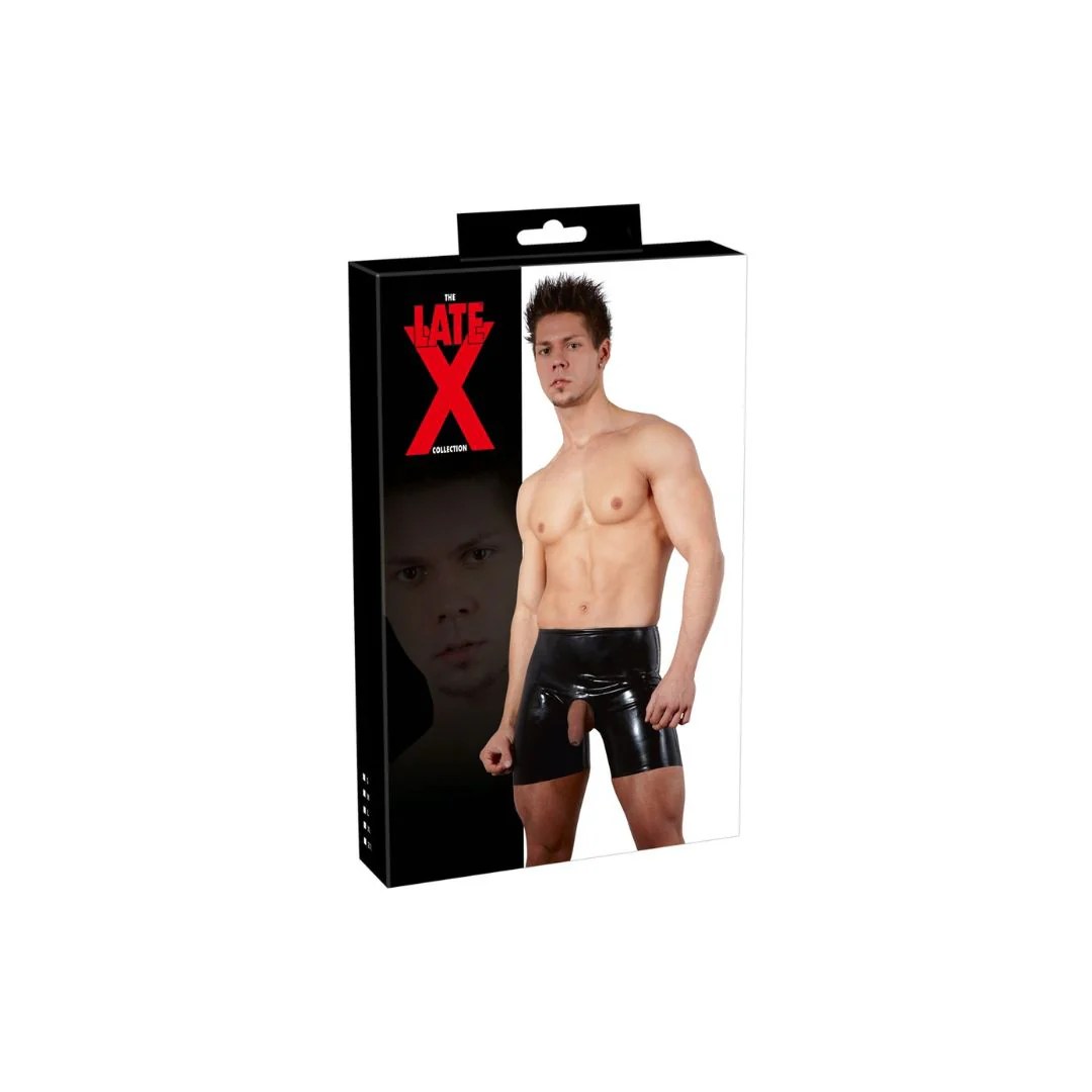 Latex-Pants mit Showmaster-Öffnung für Penis und Hoden