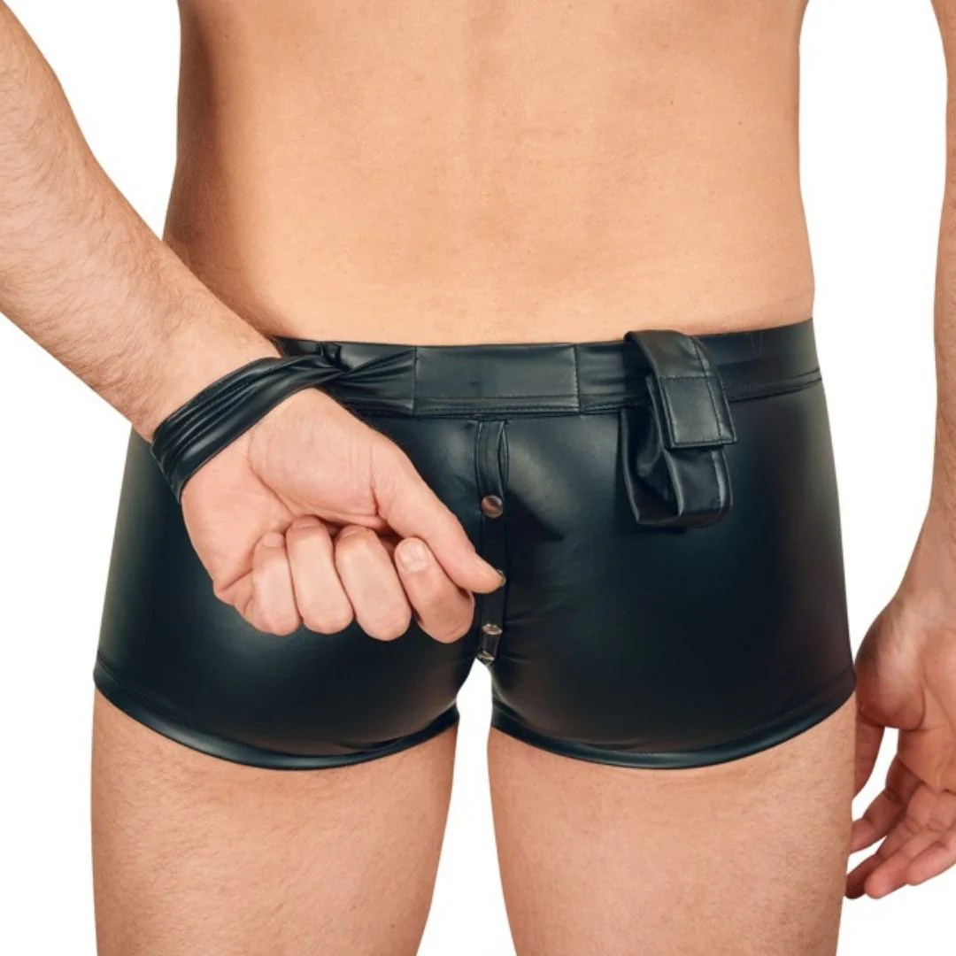 Pants im Mattlook plus 2 Fesselriemen für die Hände