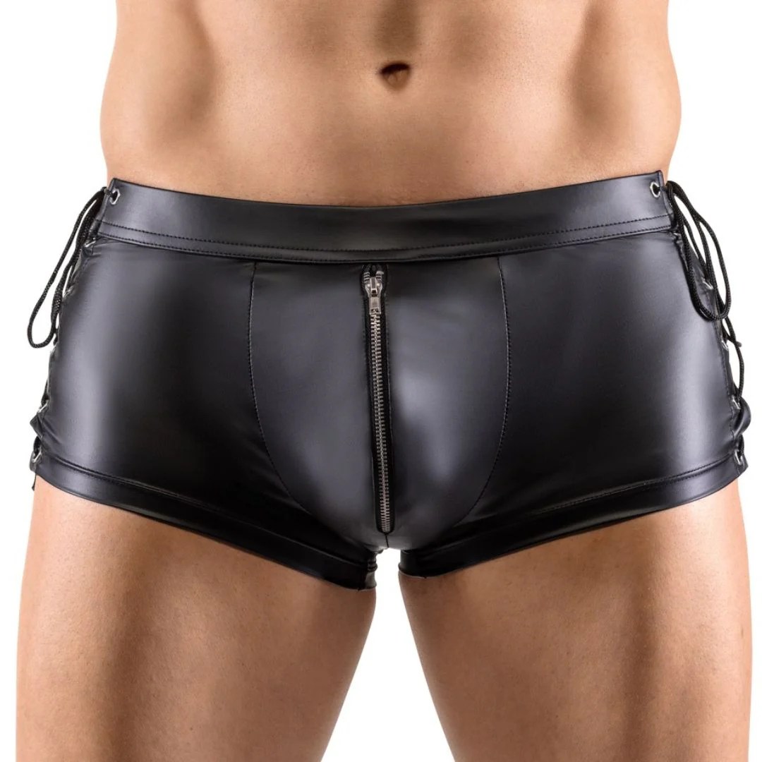 Pants mit Schnürungen und unterlegtem Reißverschluss