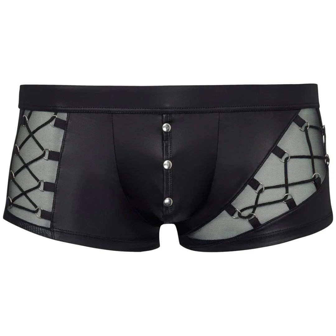 Pants im Mattlook mit Schnürungen und aufknöpfbarem Beutel