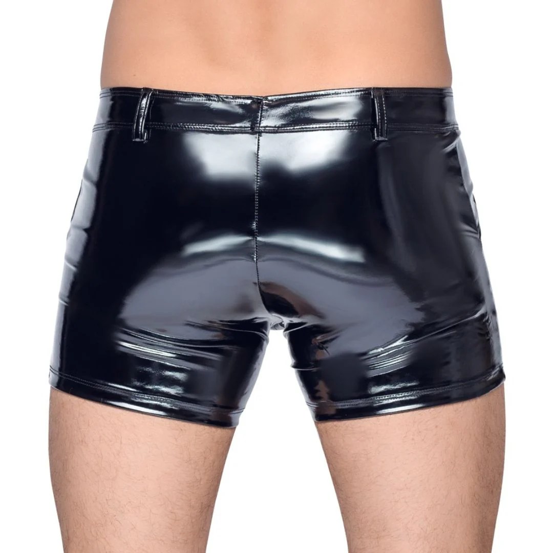 Pants aus Lack mit Front-Reißverschluss