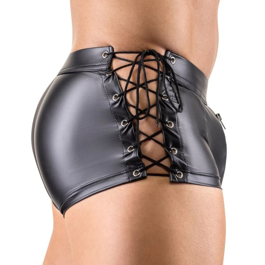 Pants mit Schnürungen und unterlegtem Reißverschluss