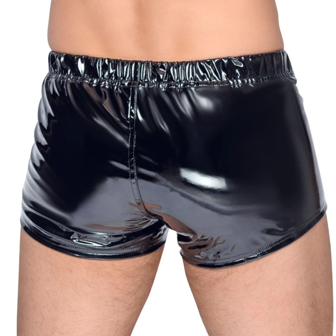 Boxer Briefs aus Lack mit Front-Reißverschluss