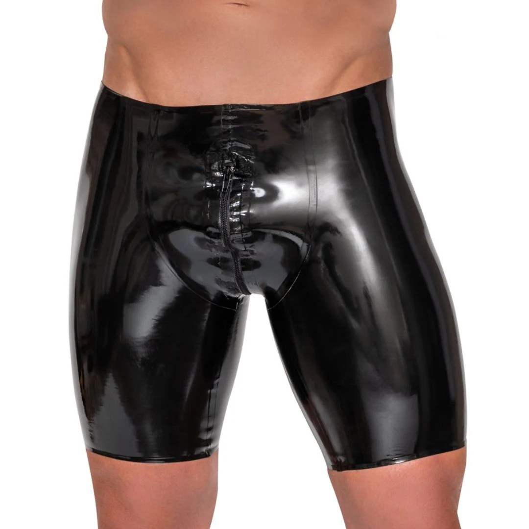Pants aus Latex mit Reißverschluss