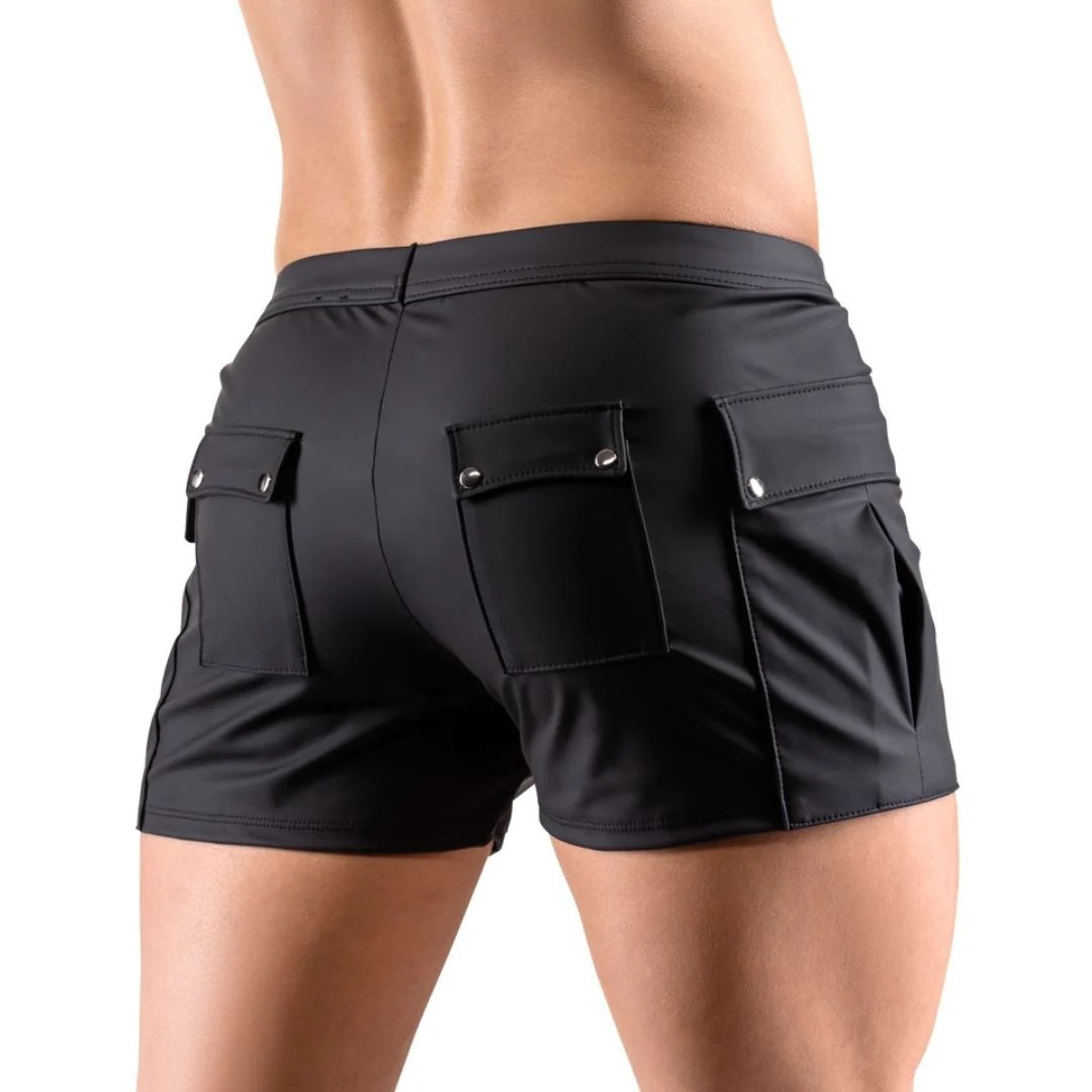 Shorts im Worker-Style mit Taschen und Druckknopfleiste vorn
