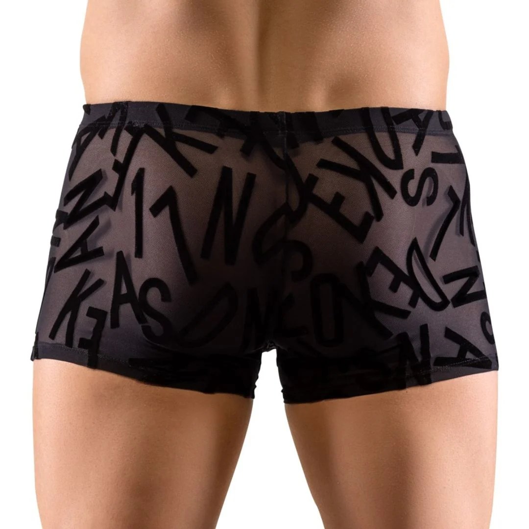 Transparente Pants mit Buchstaben-Print