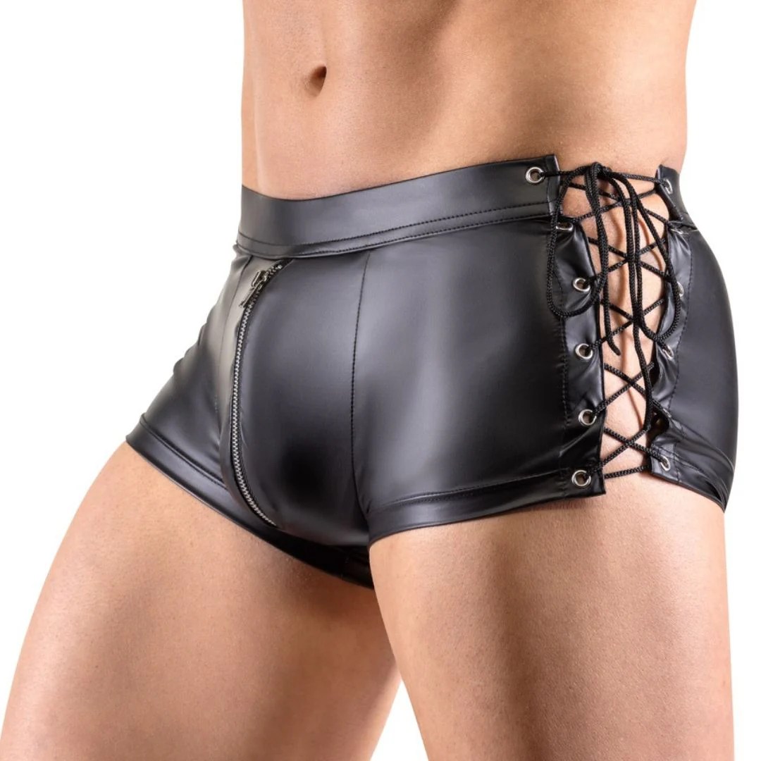 Pants mit Schnürungen und unterlegtem Reißverschluss