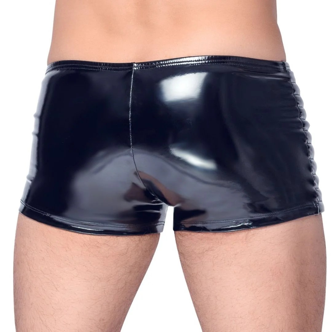 Pants aus Lack mit Front-Reißverschluss