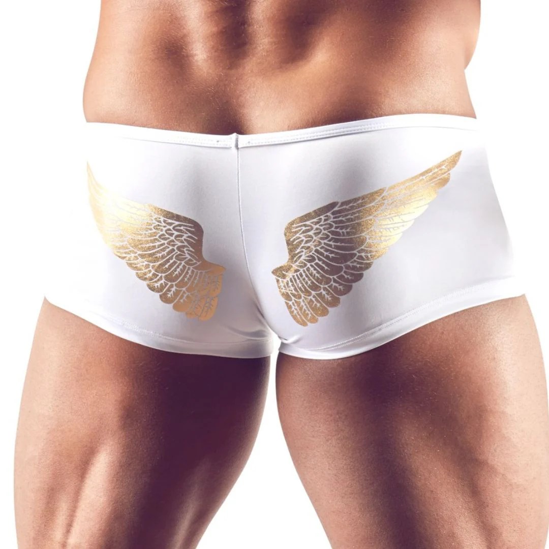 Pants mit Engelsflügeln am Po und Front-Reißverschluss
