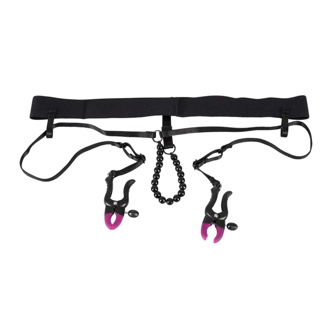 Perlen-String „Pearl String with Silicone Clamps“