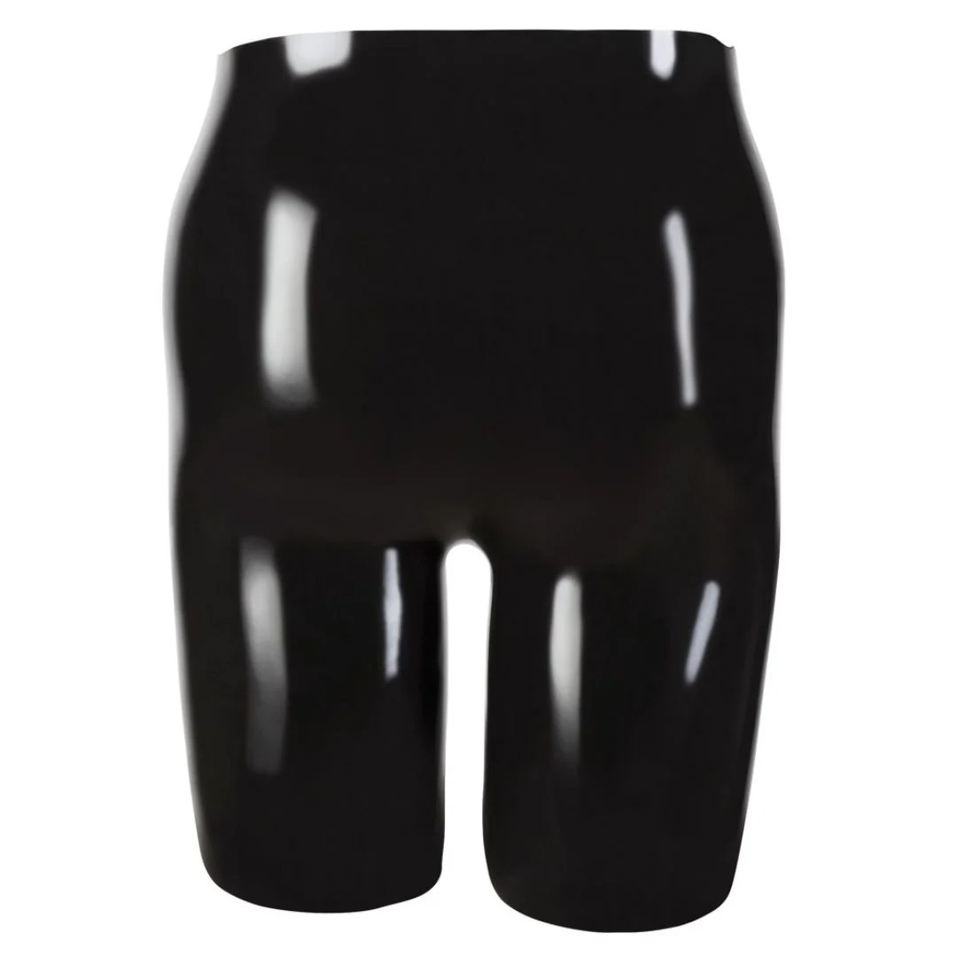 Radlerhose aus Latex mit Hülle für Penis und Hoden