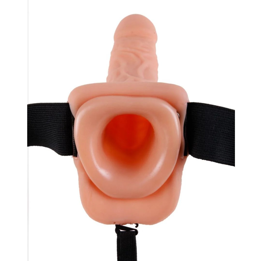 Umschnalldildo „Hollow Strap-on with Balls“
