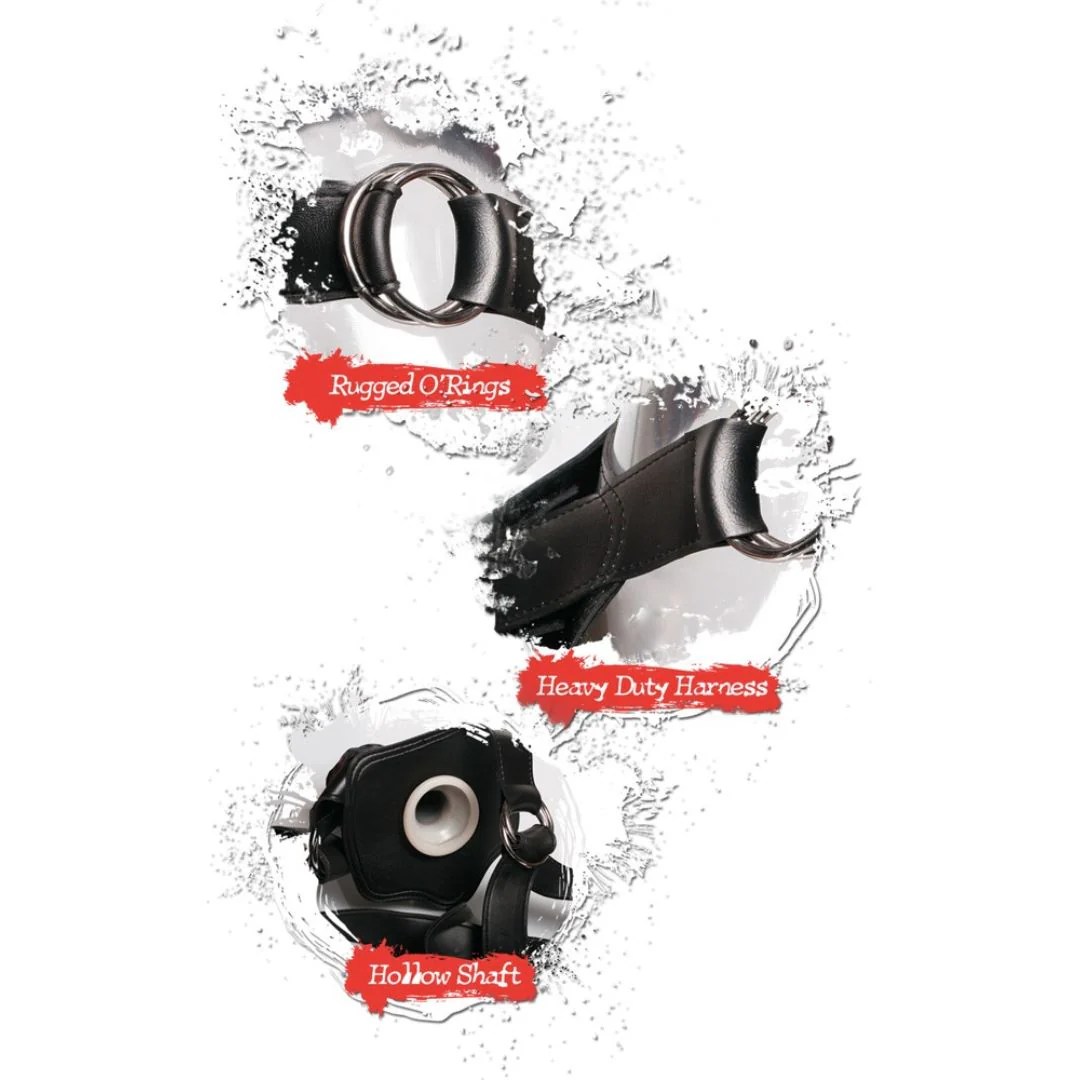 Umschnalldildo „Extreme Hollow Strap-On“