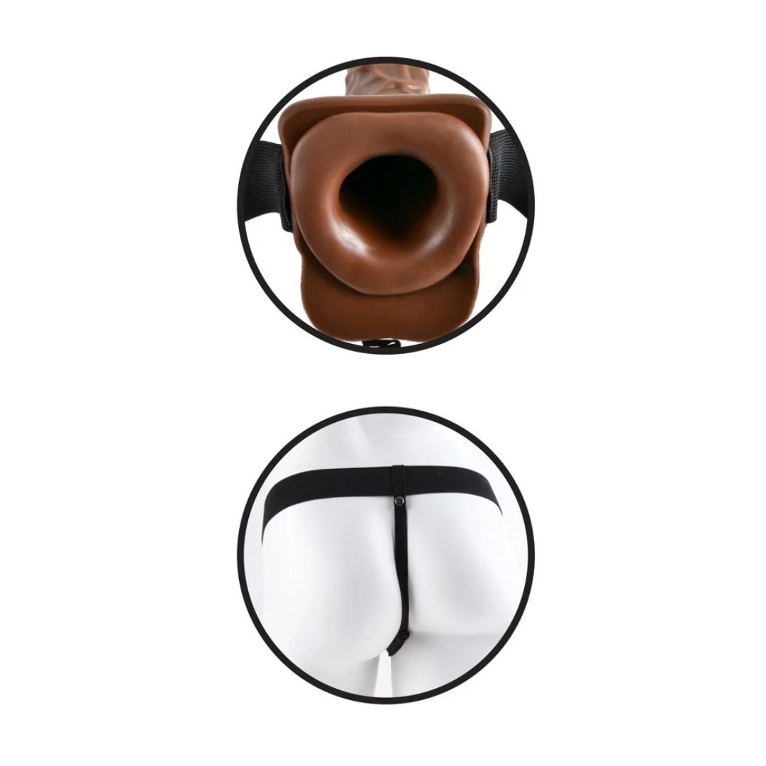 Umschnalldildo „Hollow Strap-on with Balls“