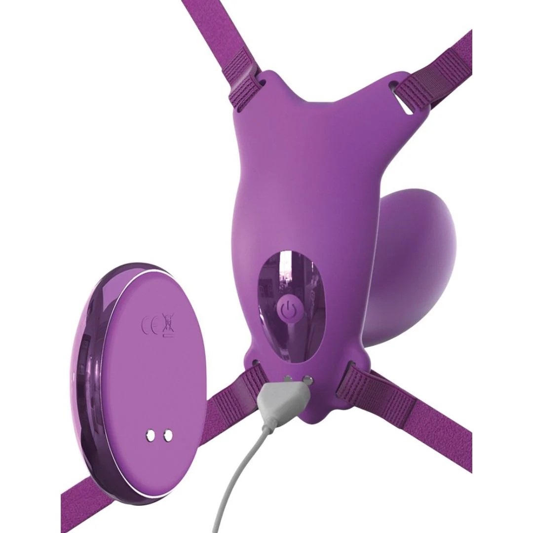 Vibro-String „Ultimate G-Spot Butterfly Strap-on“ mit Fernbedienung