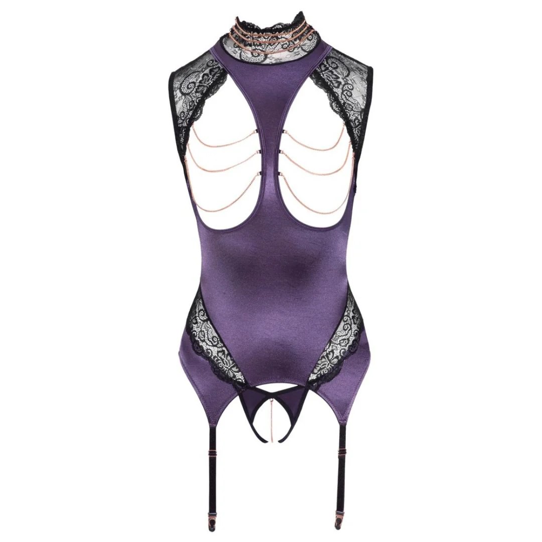 Strapshemd mit offenen Cups plus String Ouvert