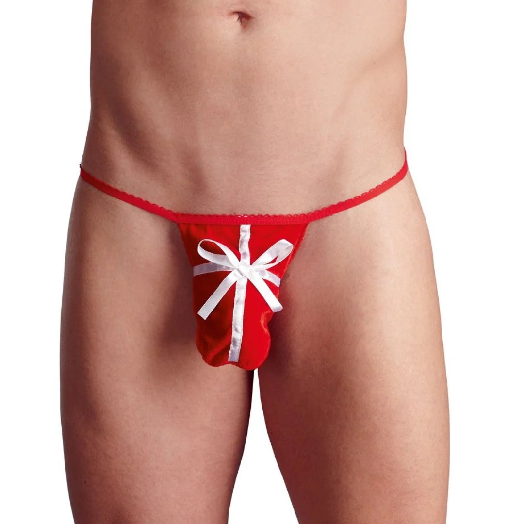 G-String „Geschenk“ aus Pannesamt