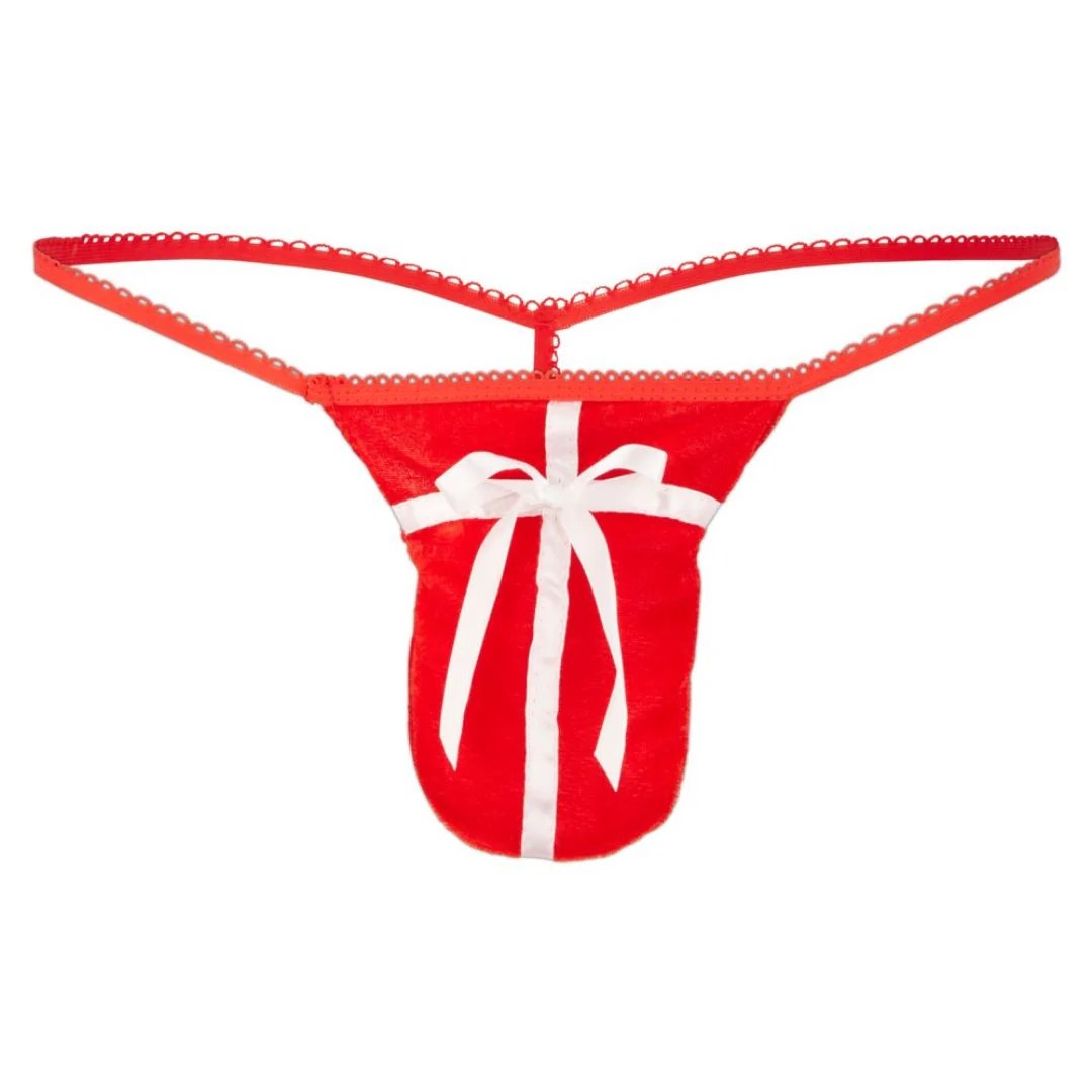 G-String „Geschenk“ aus Pannesamt