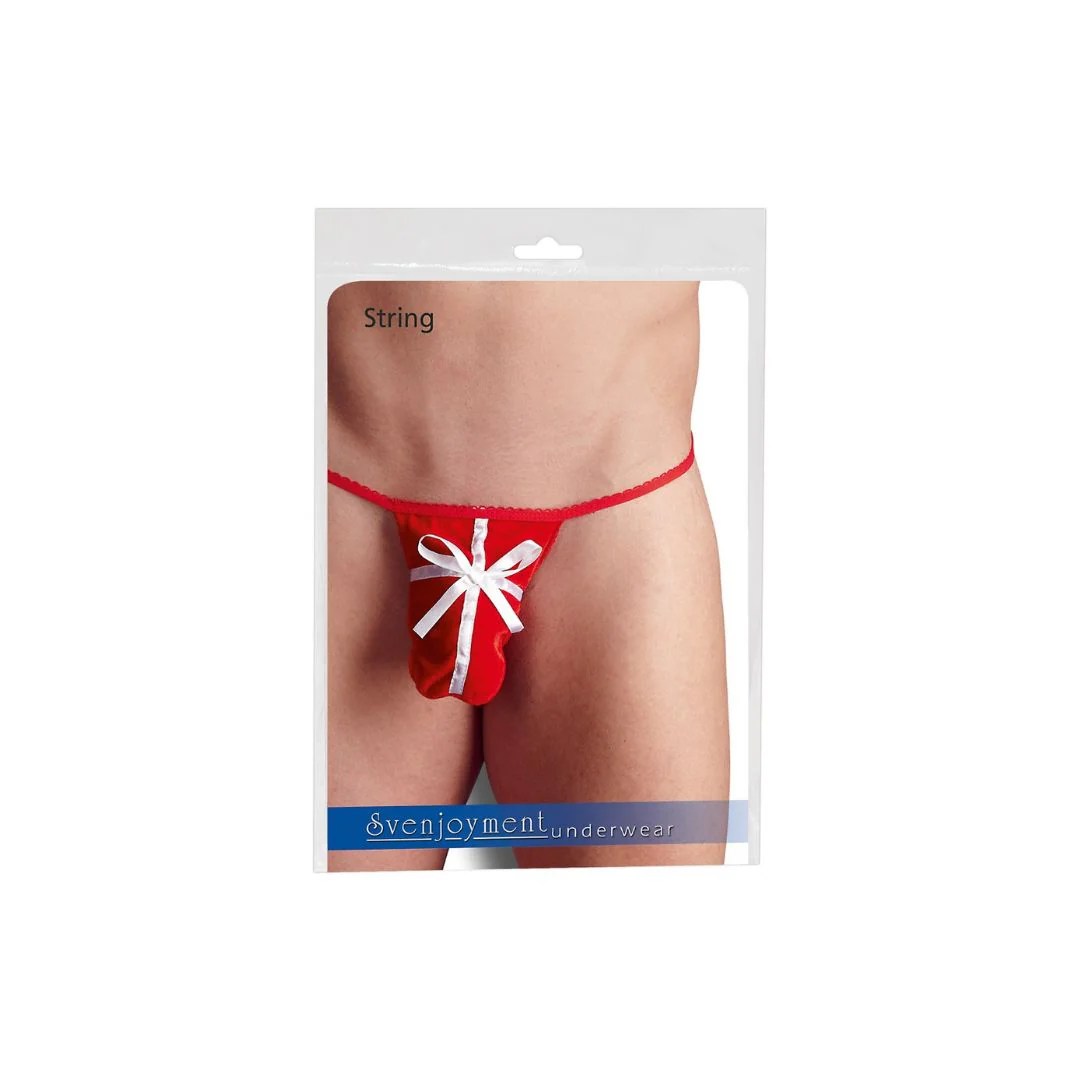 G-String „Geschenk“ aus Pannesamt