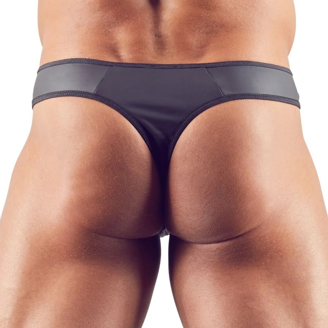 String in Neopren-Optik mit strassverziertem Reißverschluss