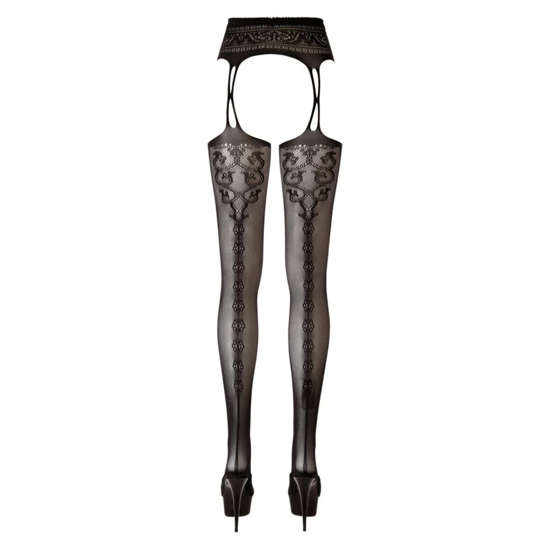 Straps-Strumpfhose Ouvert aus Netz