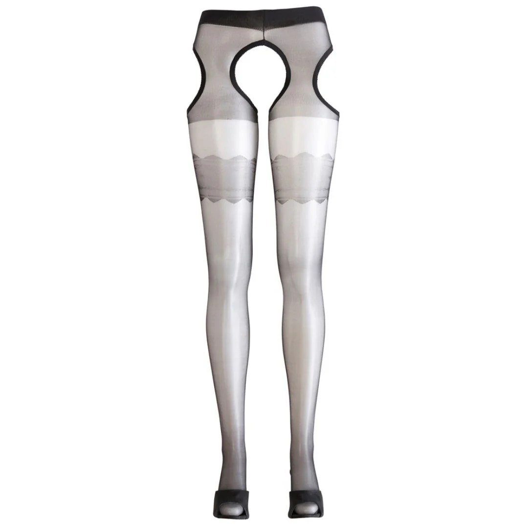 Straps-Strumpfhose Ouvert mit Cut-Outs