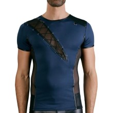 Kurzarm Shirt mit Powernet-Einsätzen und Schnürung Kurzarm Shirt mit Powernet-Einsätzen und Schnürung
