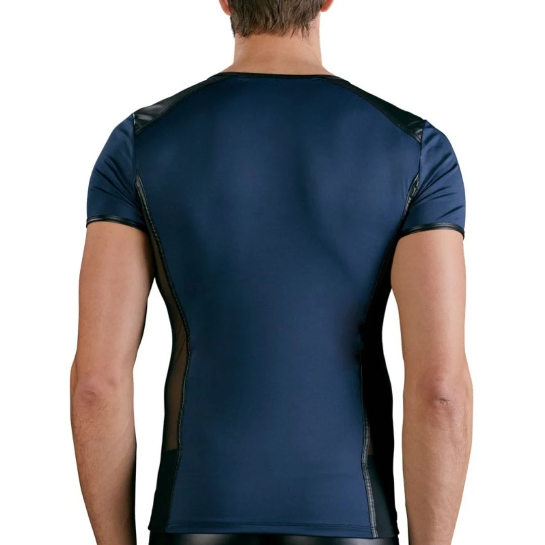 Kurzarm Shirt mit Powernet-Einsätzen und Schnürung