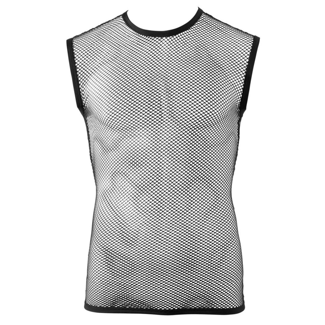 Ärmelloses Shirt aus grobem Netz, M/L - SALE
