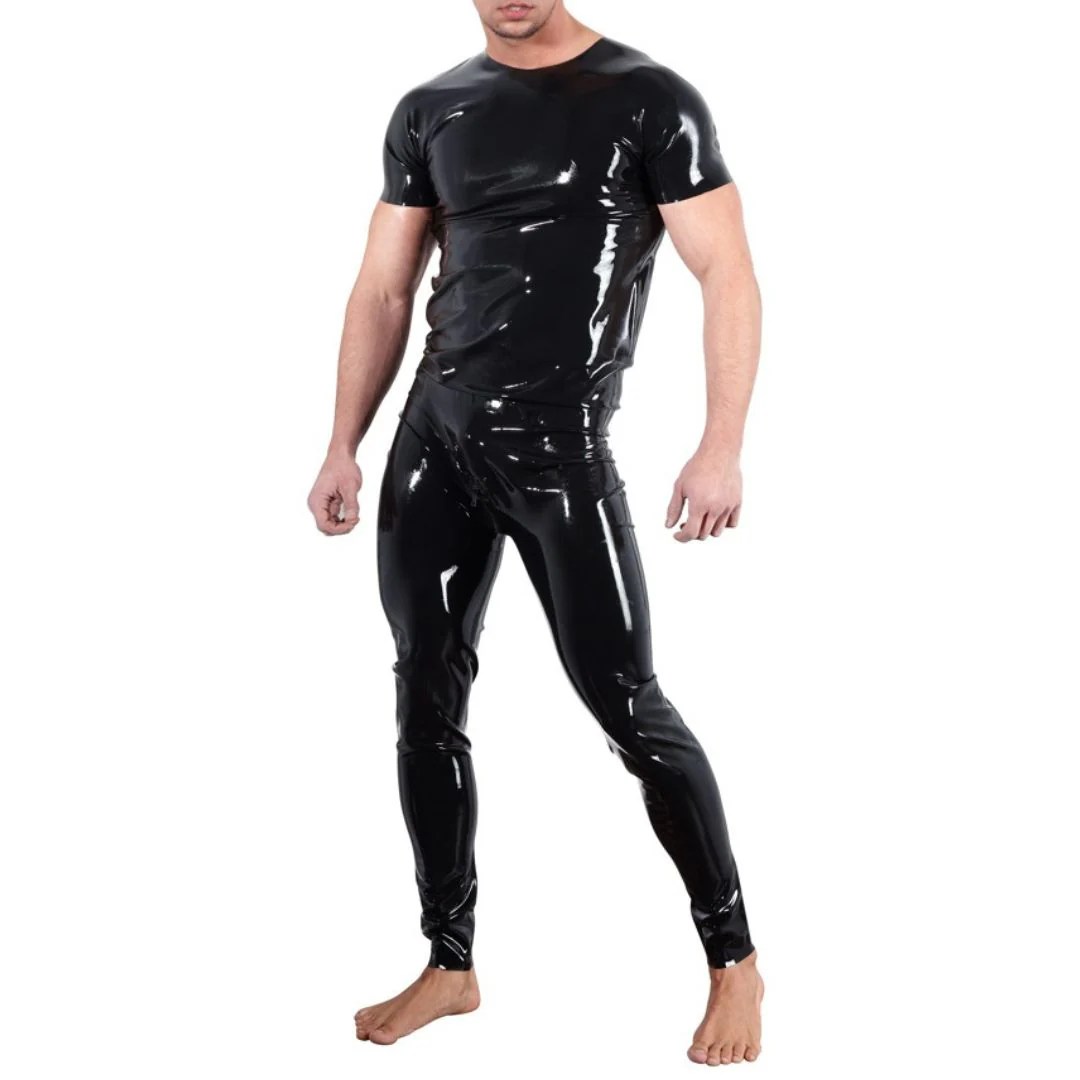Latex-Shirt mit Rundhalsausschnitt, unisex