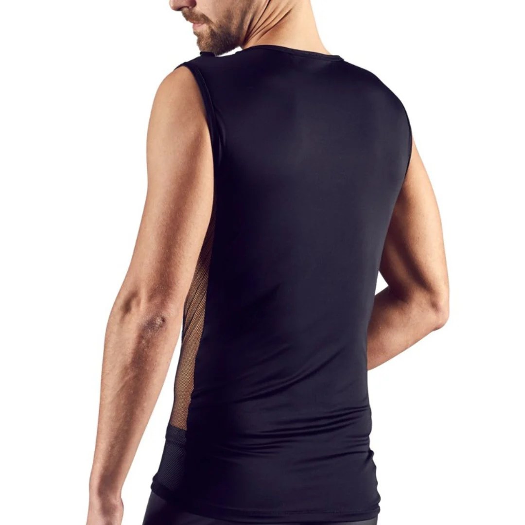 Shirt mit Netz und D-Ring Schnürung