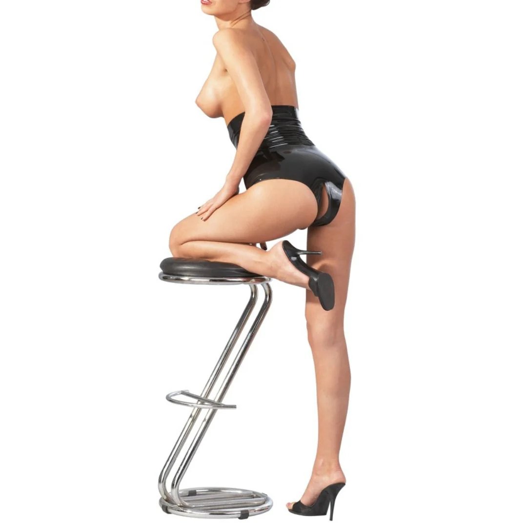 Slip Ouvert aus Latex, taillenhoch