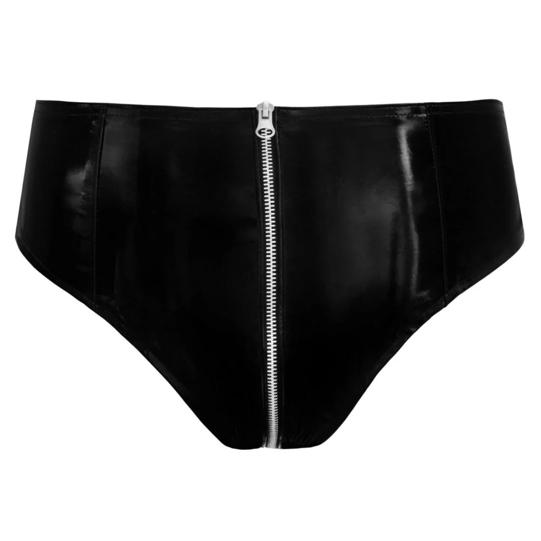 Slip Ouvert aus Lack im Panty-Style