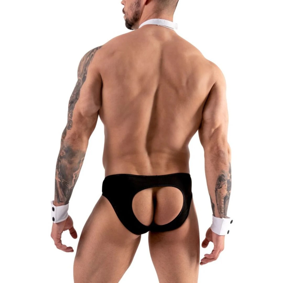 Jockslip plus Handgelenk-Manschetten und Fliege im Set