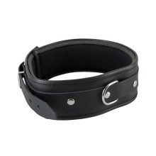 Breite Leder-Halsfessel, leicht gepolstert Breite Leder-Halsfessel, leicht gepolstert