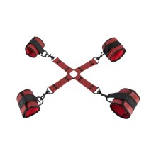 Hand- und Fußfesseln mit Fesselkreuz Hand- und Fußfesseln mit Fesselkreuz