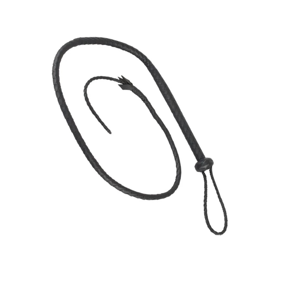 Handgeflochtene Singletail Leder-Peitsche