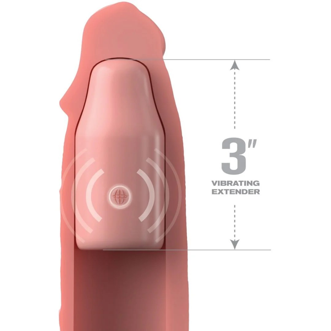 Penishülle „Mega X-tension“ mit Vibration und Fernbedienung