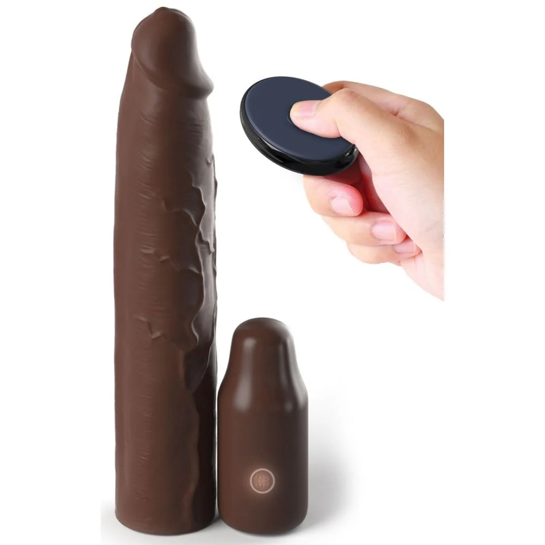 Penishülle „Mega X-tension“ mit Vibration und Fernbedienung