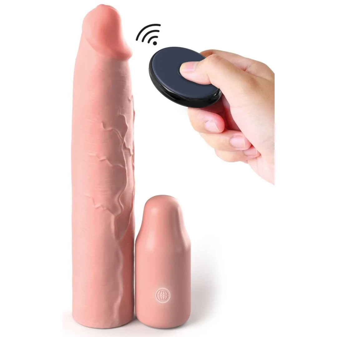 Penishülle „Mega X-tension“ mit Vibration und Fernbedienung