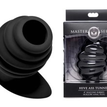 MASTER SERIES Ass Tunnel Ribbed Hollow Anal Plug large MASTER SERIES Ass Tunnel Ribbed Hollow Anal Plug large