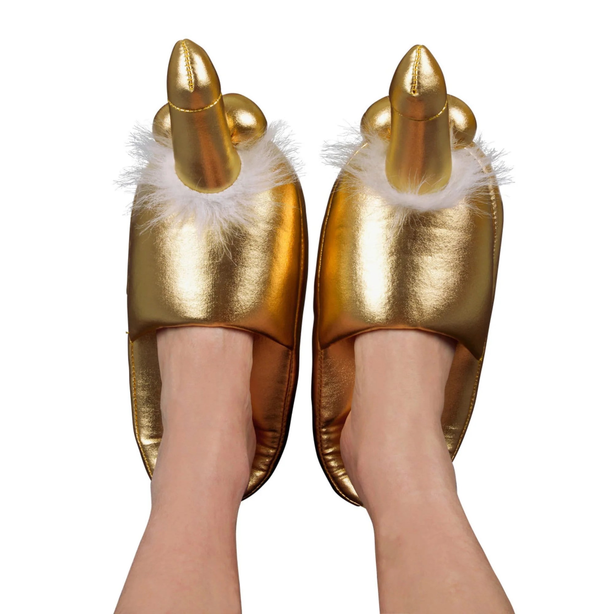 Goldene Penis Hausschuhe
