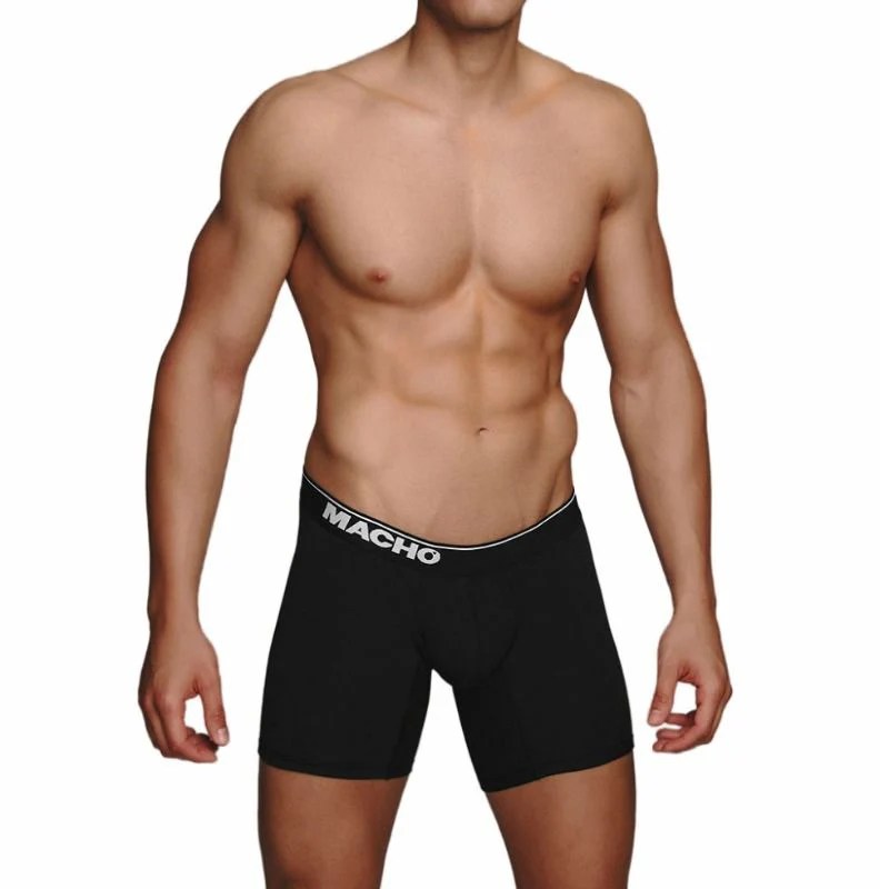 Langer Herren Boxer, schwarz