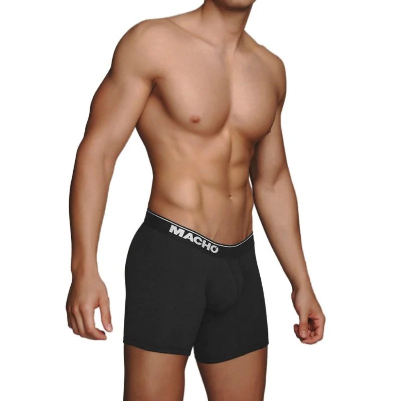Langer Herren Boxer, schwarz
