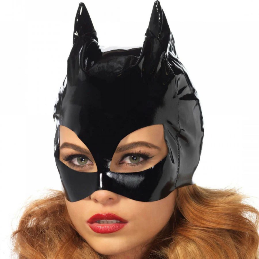 Glänzende Katzenmaske